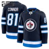 Winnipeg Jets Fanatics Premium Kyle Connor 2024-25 Heim Navy Trikot - Kinder